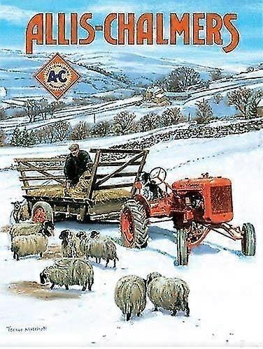 Allis-chalmers Por Trevor Mitchell Decoração de parede 8x12 polegadas OU 12x16 polegadas Tin Metal Signs Modo 2443