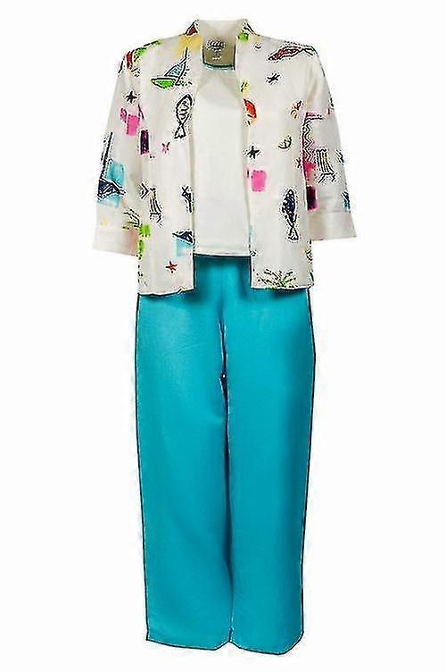 Pants Set With Multi Print Jacket