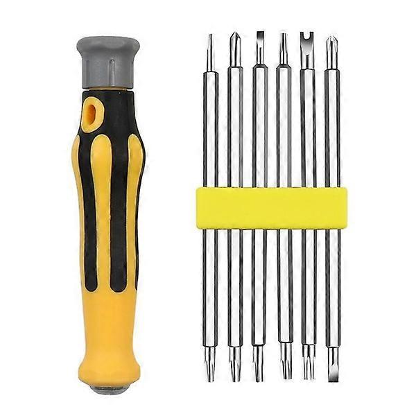 6-in-1 set multi-function magnetic screwdriver drill bit cross-slot kit