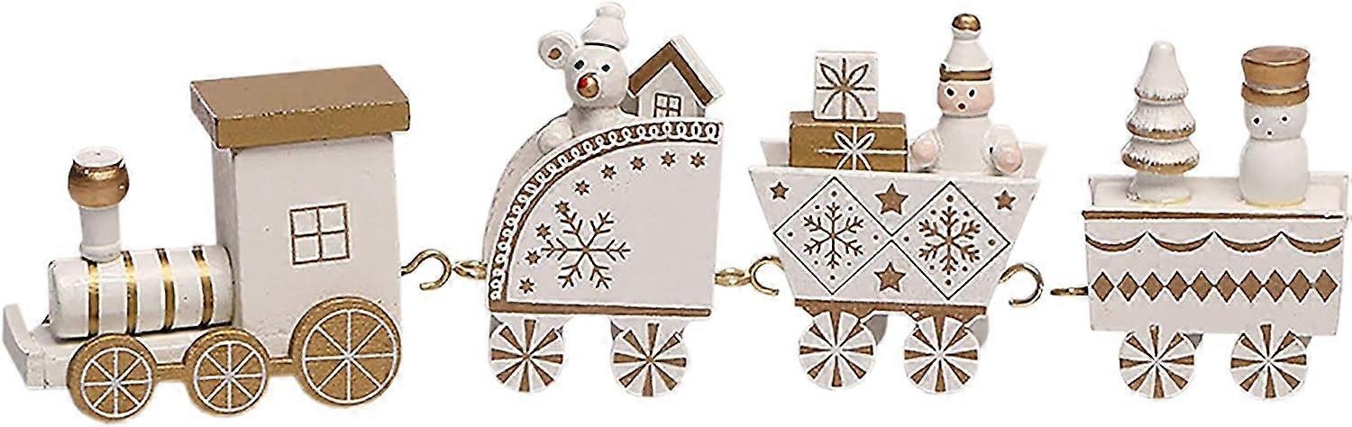 Minitogsett i tre til julepynt - perfekt gave til barn