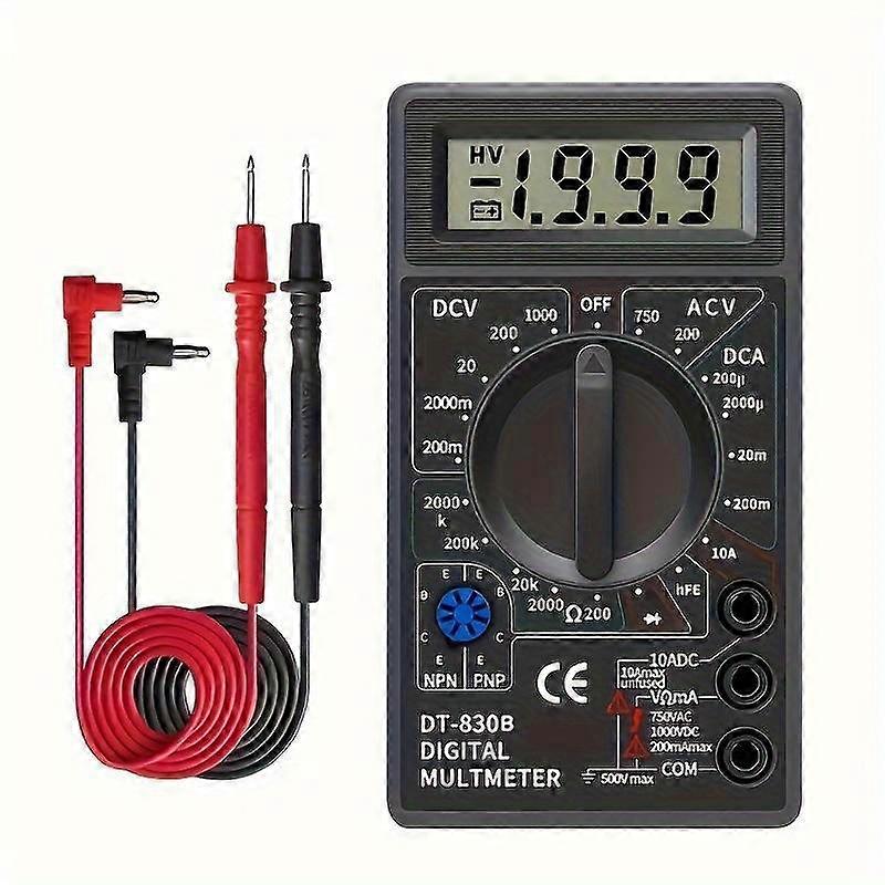 1pc Digital Multimeter Voltmeter, Battery Voltage Multi Tester, AC/DC 750/1000V Volt OHM Amp Current Meter, Circuit Continuity Resistance Diode Electr