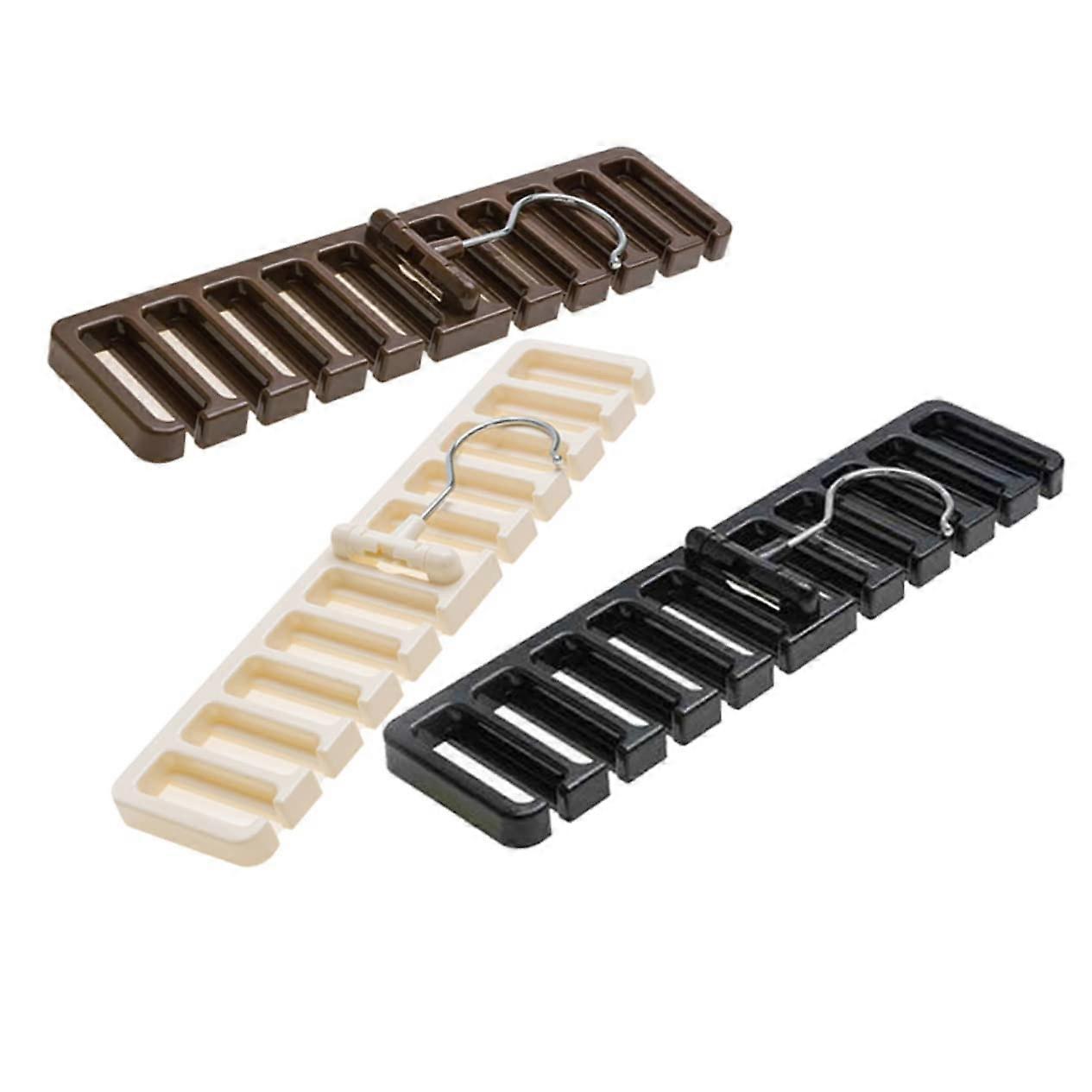 10-paikkainen vyöteline, vyön järjestäjä kaappiin, 10-paikkainen solmiovyö huivitelineen järjestäjä, tukeva vyösolmioripustin, 100% uusi