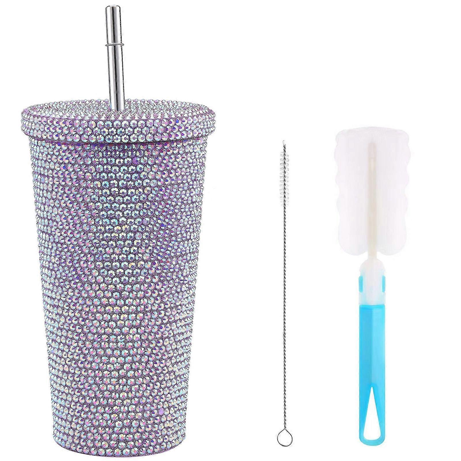 500 ml Bling diamond tumbler στρας θερμικό κύπελλο μεγάλης χωρητικότητας μπουκάλι νερό δώρο
