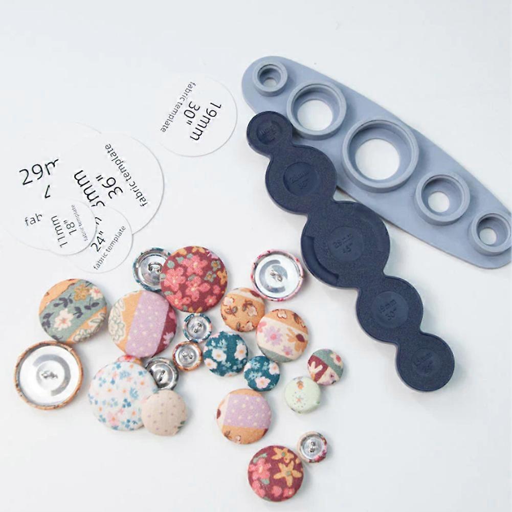 Universal Self-Cover Button-Making Tools Set Clothing Button Mold for Decorating Pillows