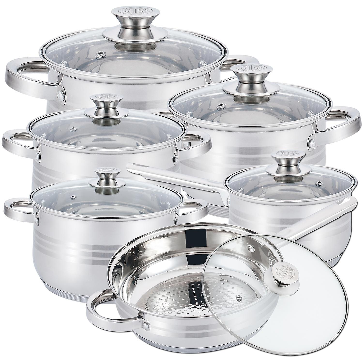 Casserole, 6 casseroles - Argent