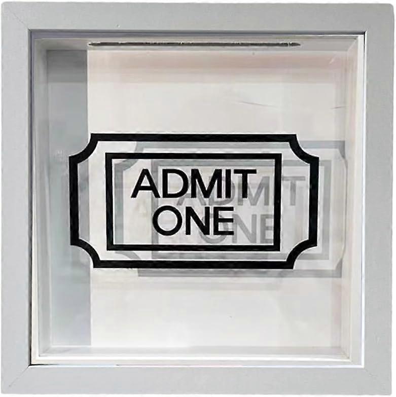 Adventure Archive Box, Travel Shadow Box, Ticket Shadow Box with Slot, Memory Boxes for Keepsakes, Ticket Holder Adventure Archive Shadow Box