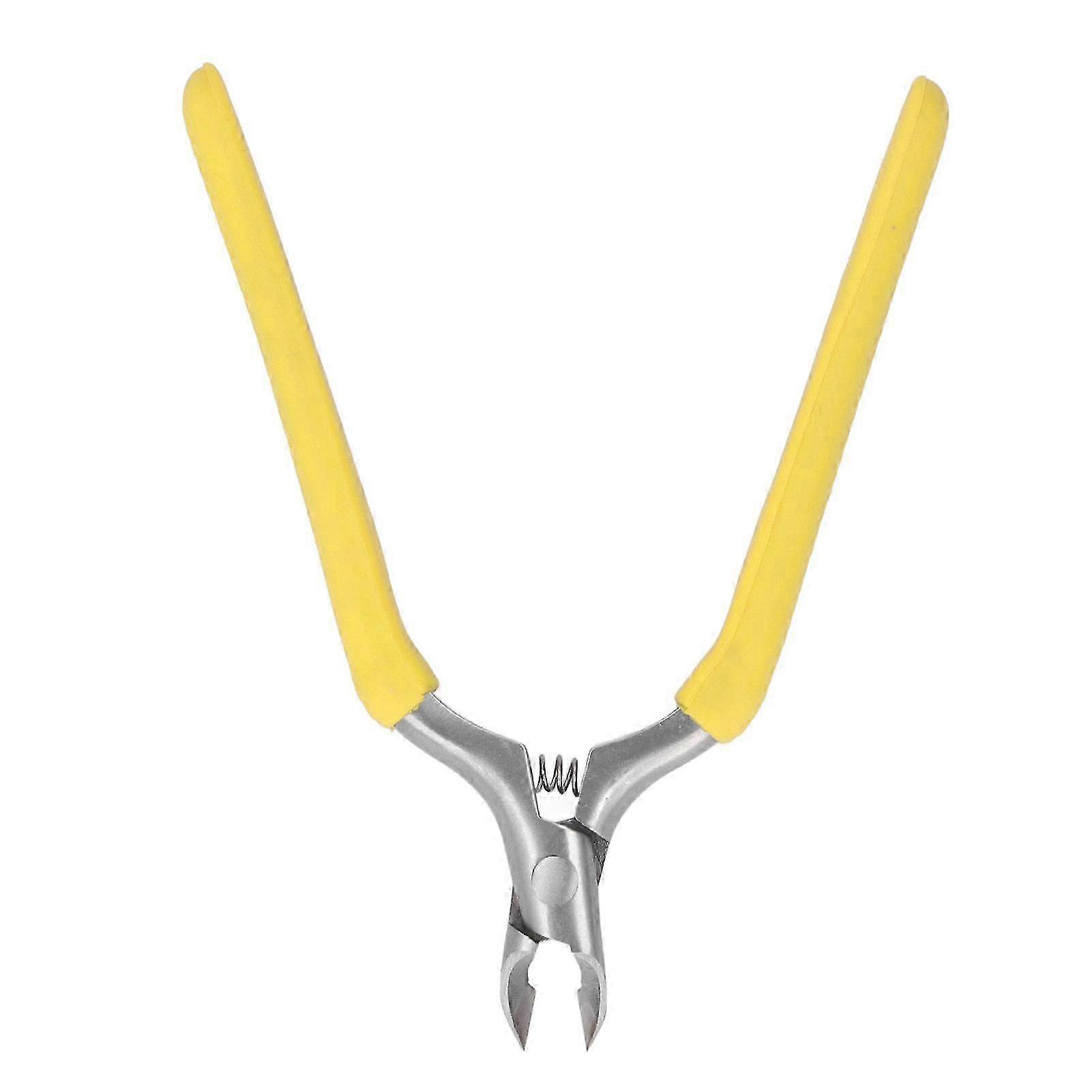 Cuticle Clipper and Trimmer Tools for Nail Manicure Stainless Steel Scissors in Yellow