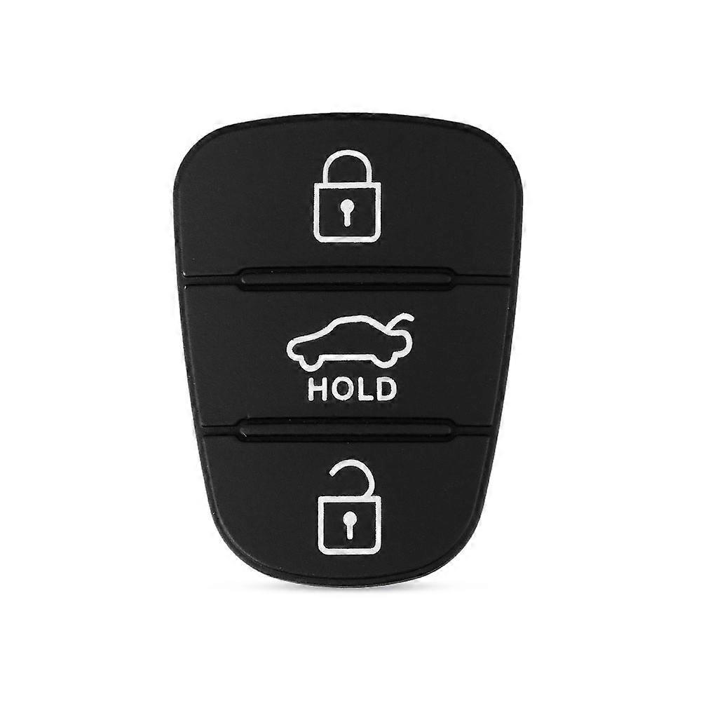 Replacement Rubber Button Pad For Hyundai Solaris Accent Tucson l10 l20 l30 Kia Rio Ceed Flip Remote Car Key Shell
