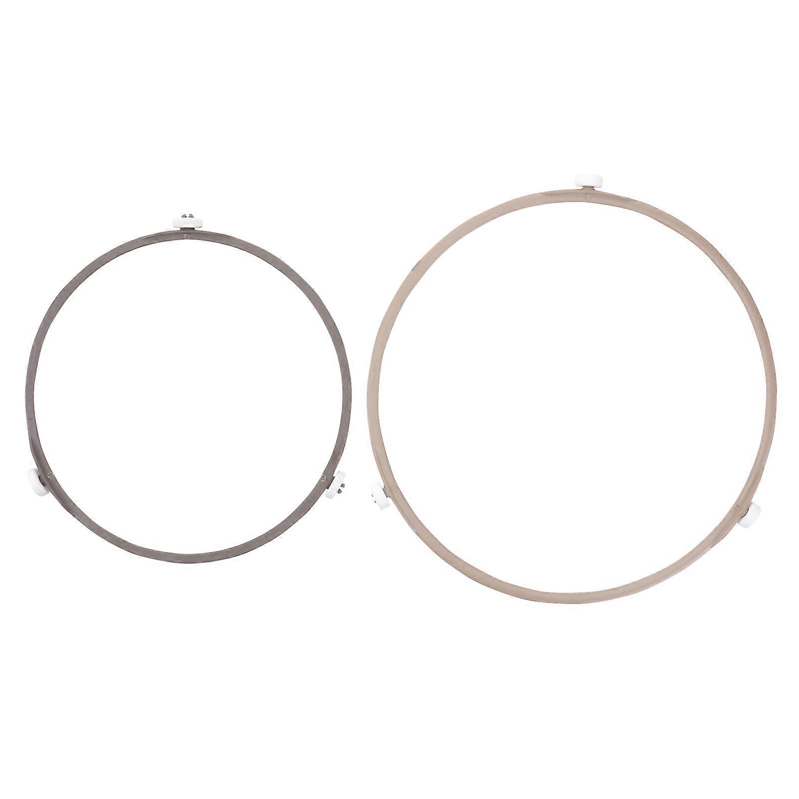 2 Pcs Microwave Holder Microwave Circle Ring Plastic Microwave Turntable Ring Microwave Inner Support Microwave Roller Ring