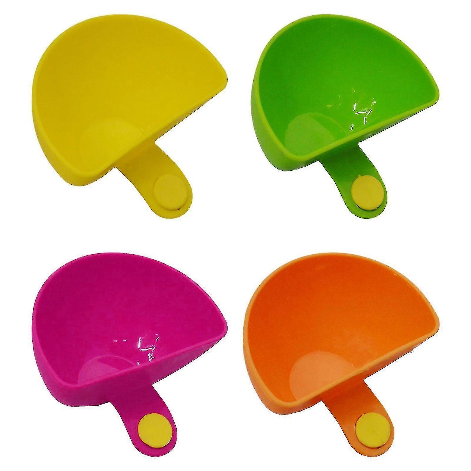 1/4x Miski z klipsem zanurzeniowym do talerza Sauce Grab Clip-on Dip Holders Dip Container