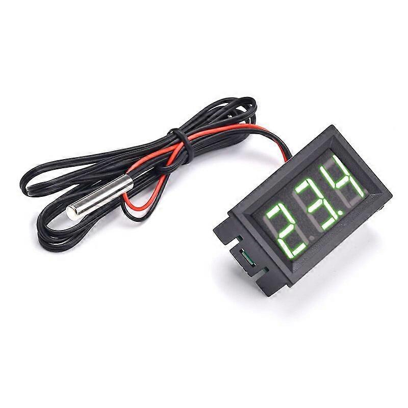 DC4~30V Mini Digital LED Thermometer for Car Temperature Monitor Panel Meter Measuring Range -50-120C with Temperature Probe
