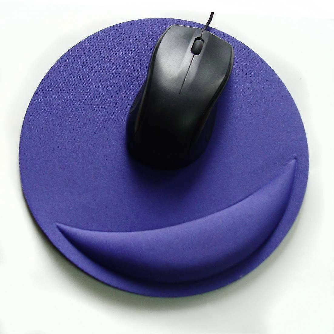 The purple color-Mousepad with Cushion - Gaming Wrist Rest - Mousepad wrist rest - Comfort with Ergonomic wrist rest - Water-repellent and Washable -