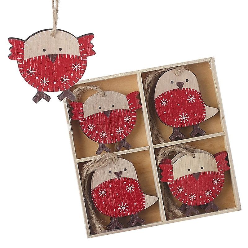 Heaven Sends Winter Robin Christmas Tree Decorations