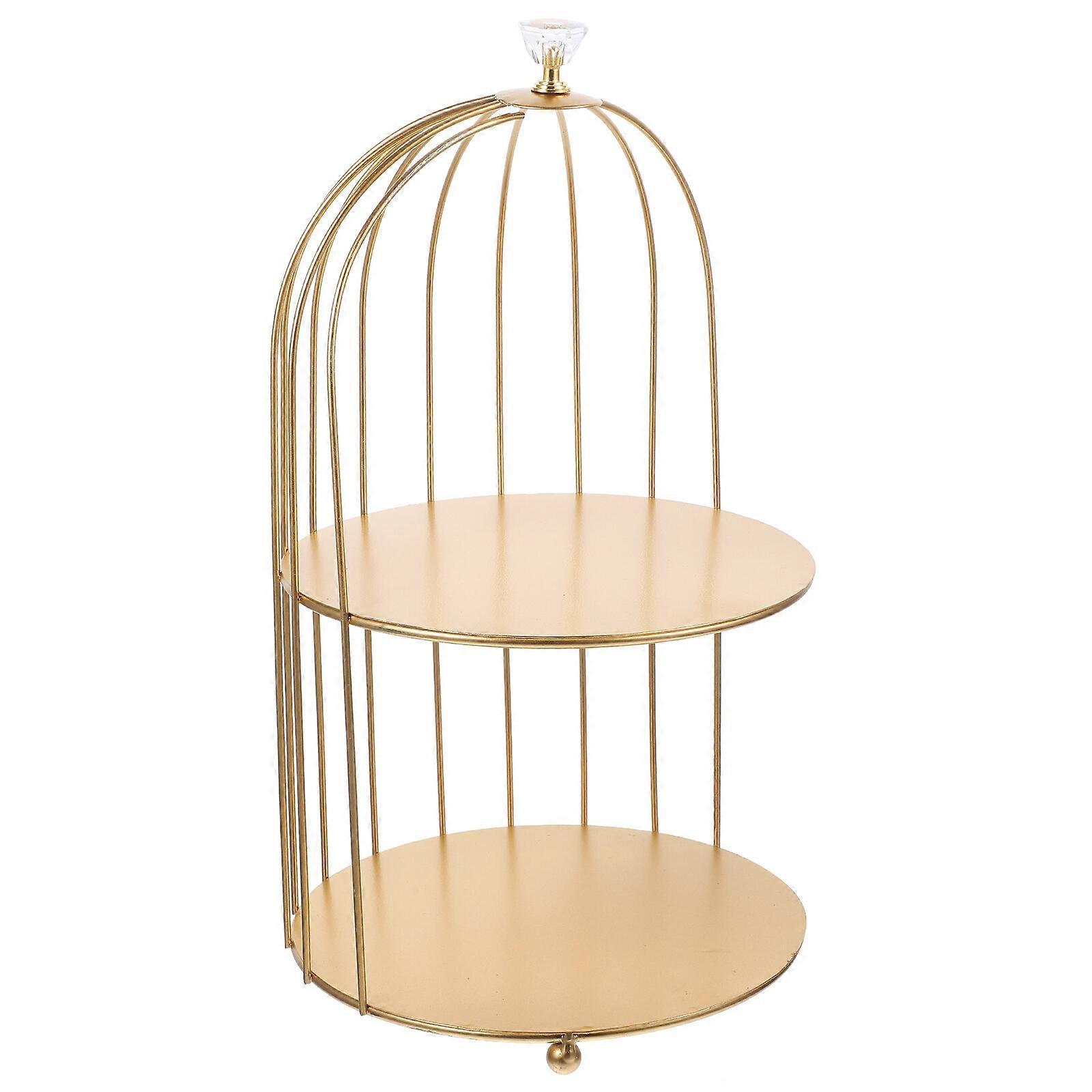 1pc Cosmetics Iron Storage Rack Multifunction Sundries Rack Tabletop Rack