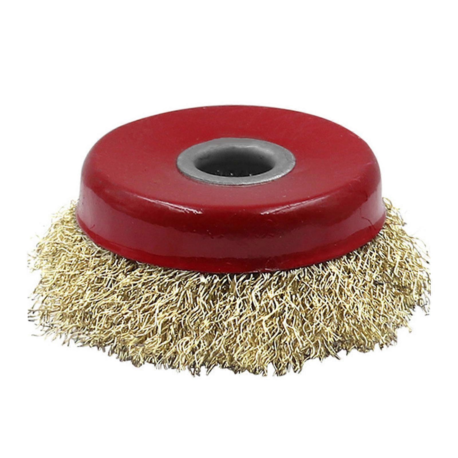 Wire Cup Brush for Angle Grinder Copper Coating Wire Cup Brush Hole 10/16mm