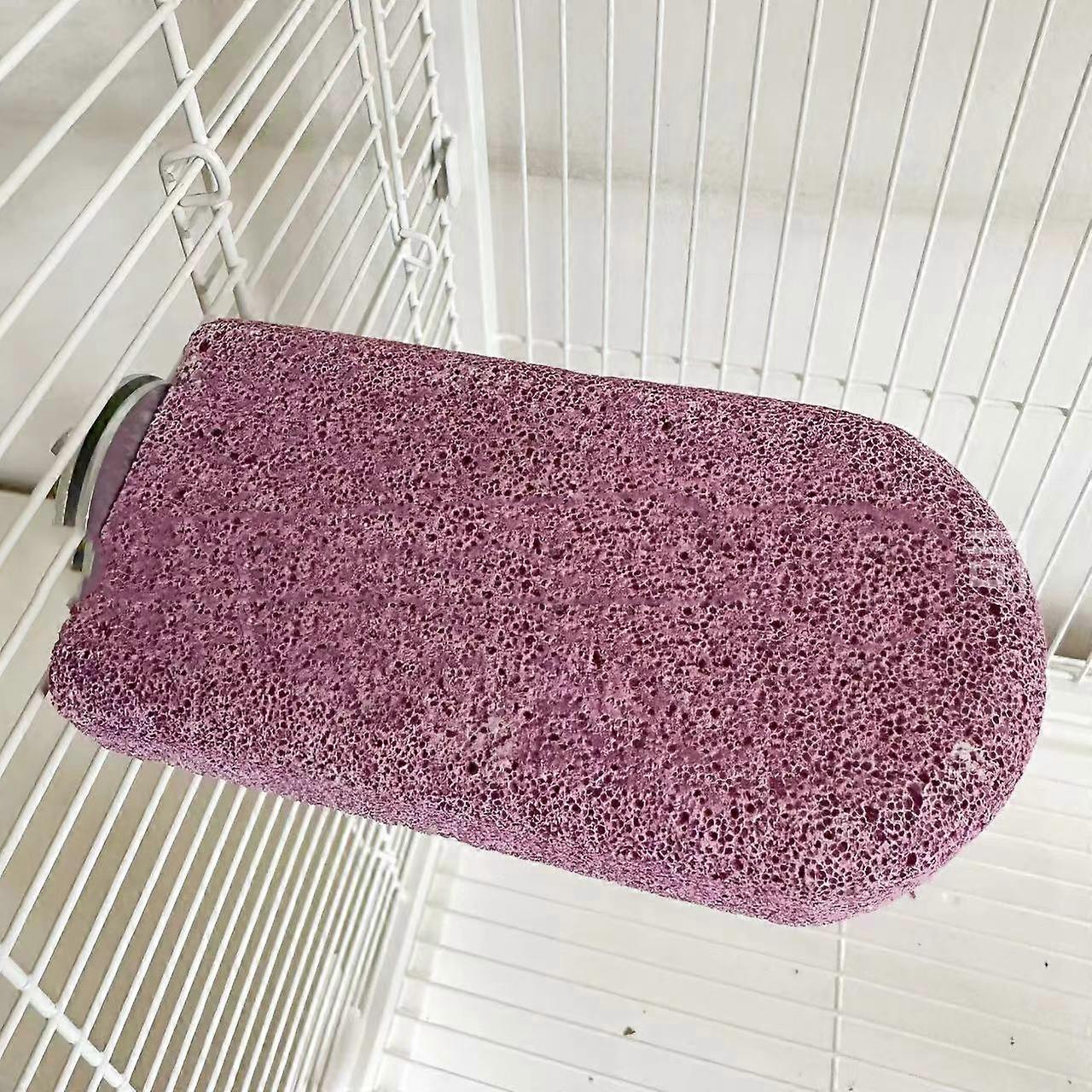 Calcium Mineral Chew Stone & Jumping Platform for Parrots, Hamsters, Chinchillas, & Squirrels Beak & Teeth Grinding Stone, Exercise & Enrichment