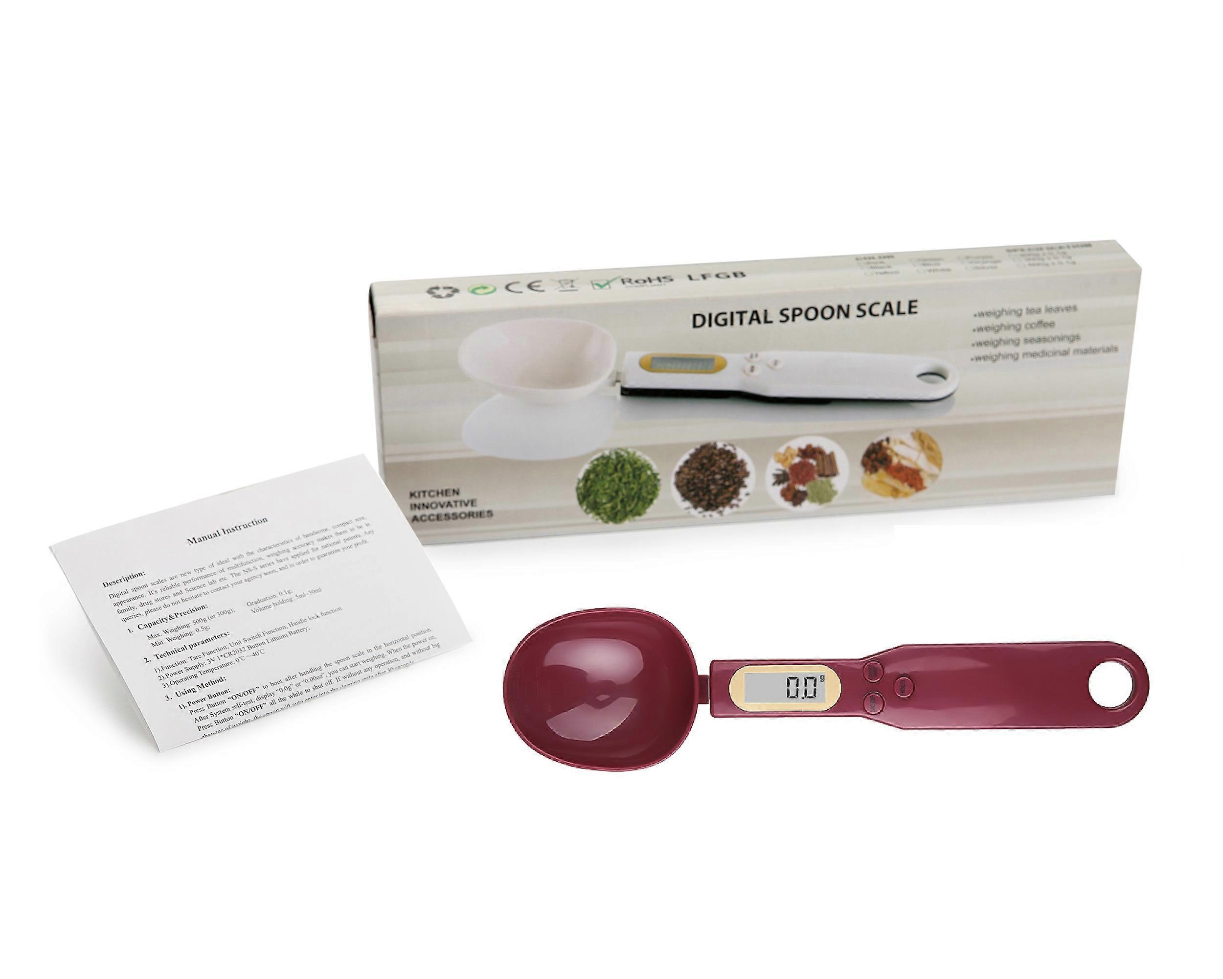 500g/0.1g Portable LCD Digital Kitchen Scale Measuring Spoon Gram Electronic Spoon Weight Volumn Food Scale New High Quality
