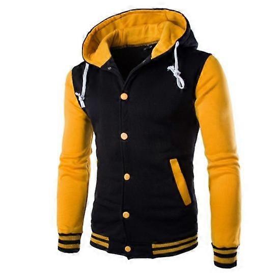 Men's Bomber Jacket Lightweight Coat Baseball Jackets Patchwork Top
