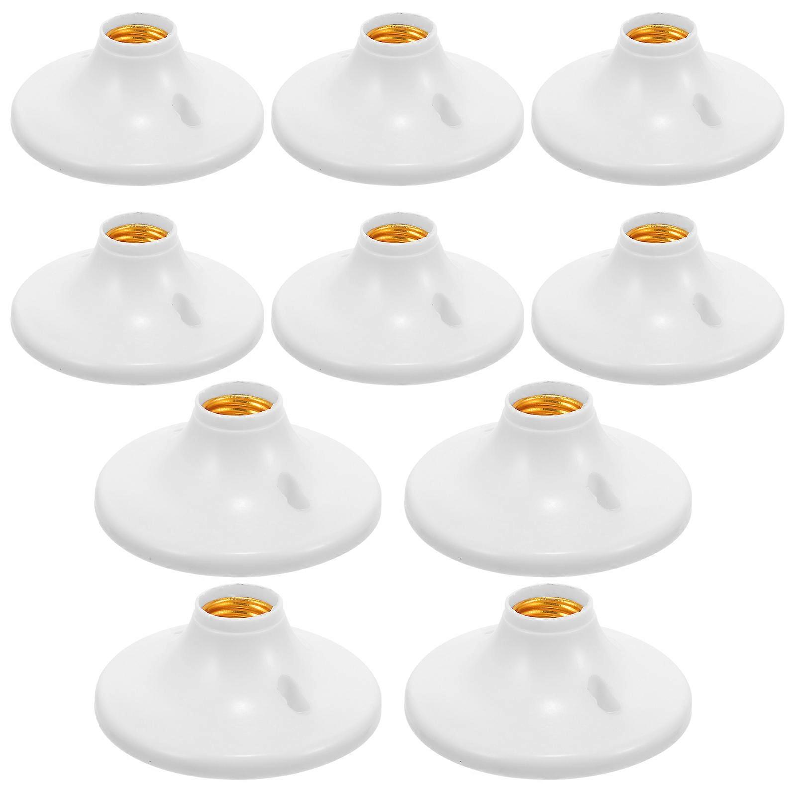 10pcs Light Bulb Holder E27 Socket E27 Lamp Holder Bulb Socket Holder Lamp Socket