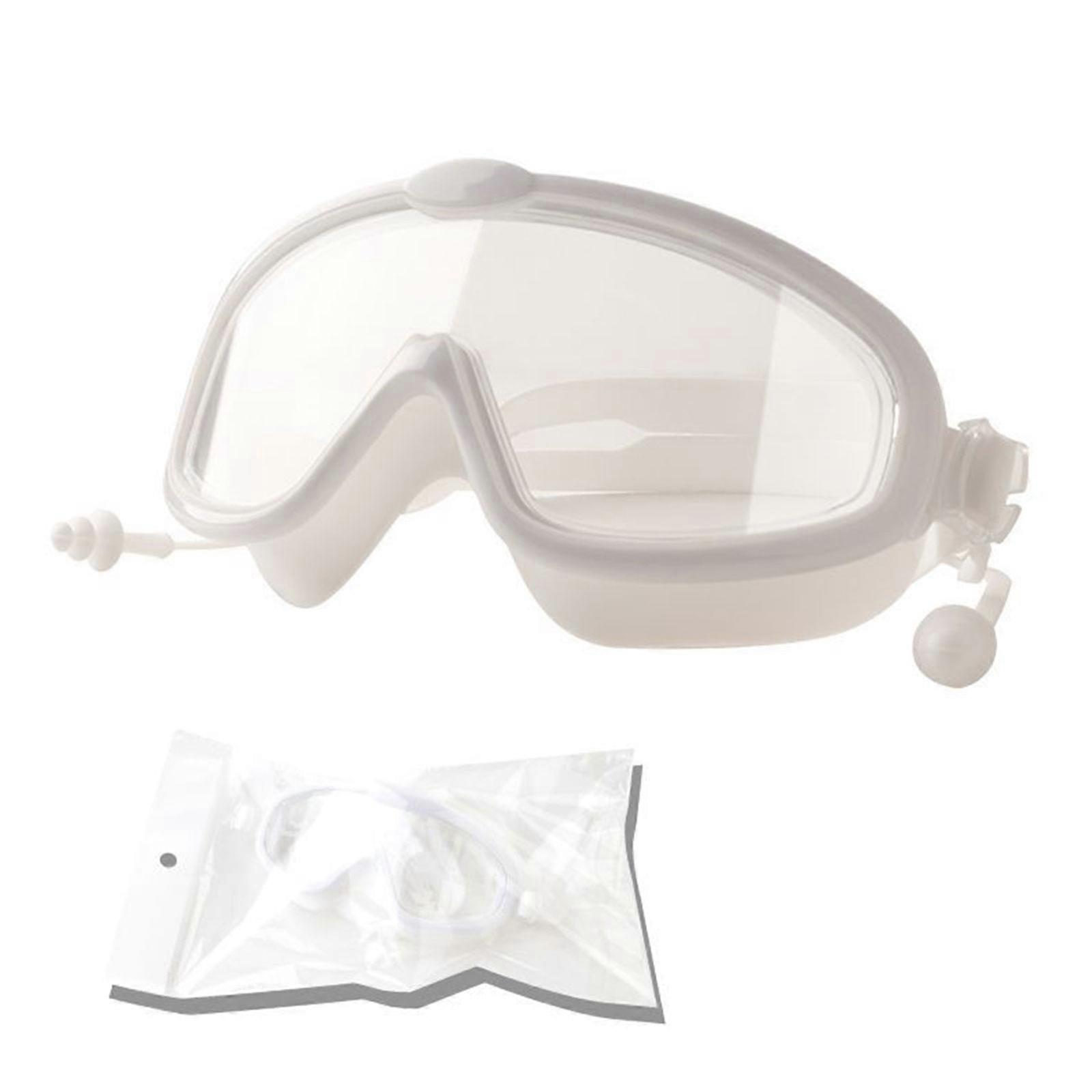 Best Offer-Swimming Goggles Practical Comfortable To Wear Pink Green No Leaking Silicone Mirror Adjustable Conjoined Earplugs