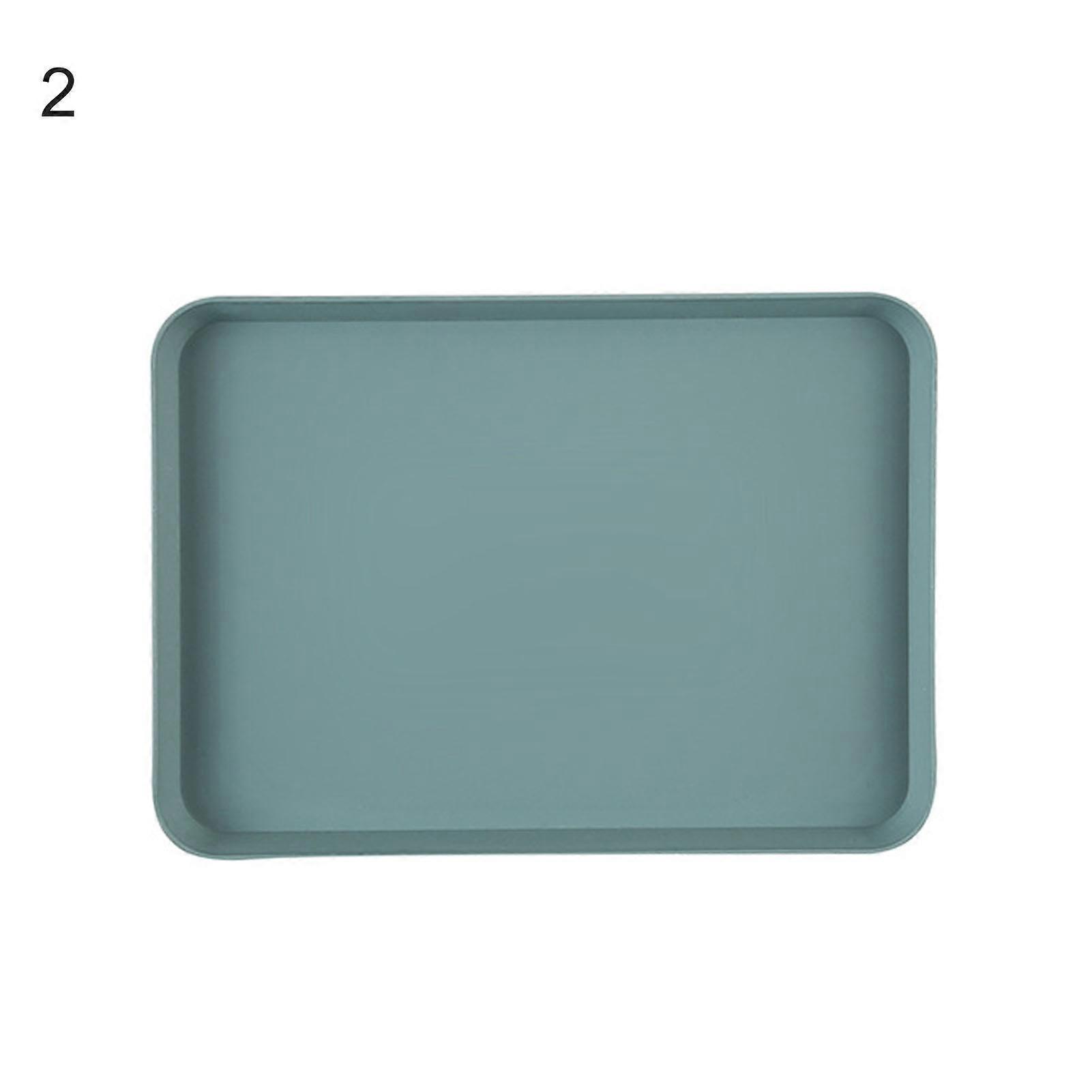 Nordic Simple Rectangular Fruit Dessert Plastic Storage Tray Kitchen Supplies