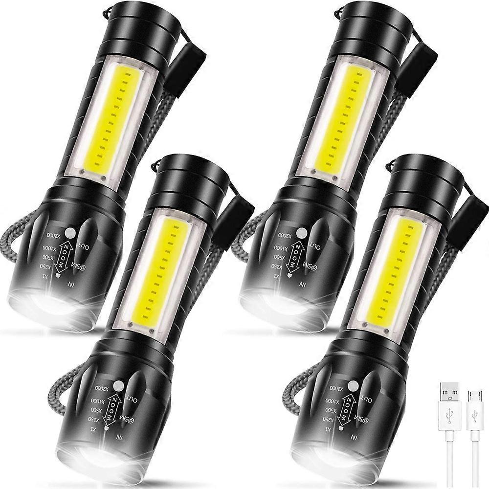 Portable Rechargeable Zoom LED Flashlight Q5 Flash Light Torch Lantern 3 Lighting Modes Camping Light Mini Led Flashlight