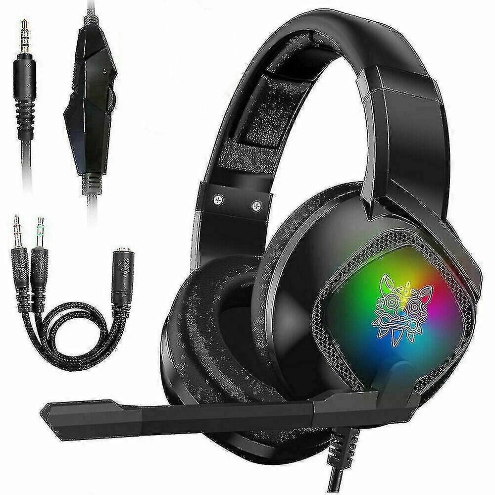 Cuffie da gioco cablate a led con microfono per Xbox One / ps4 / pc / nintendo Switch