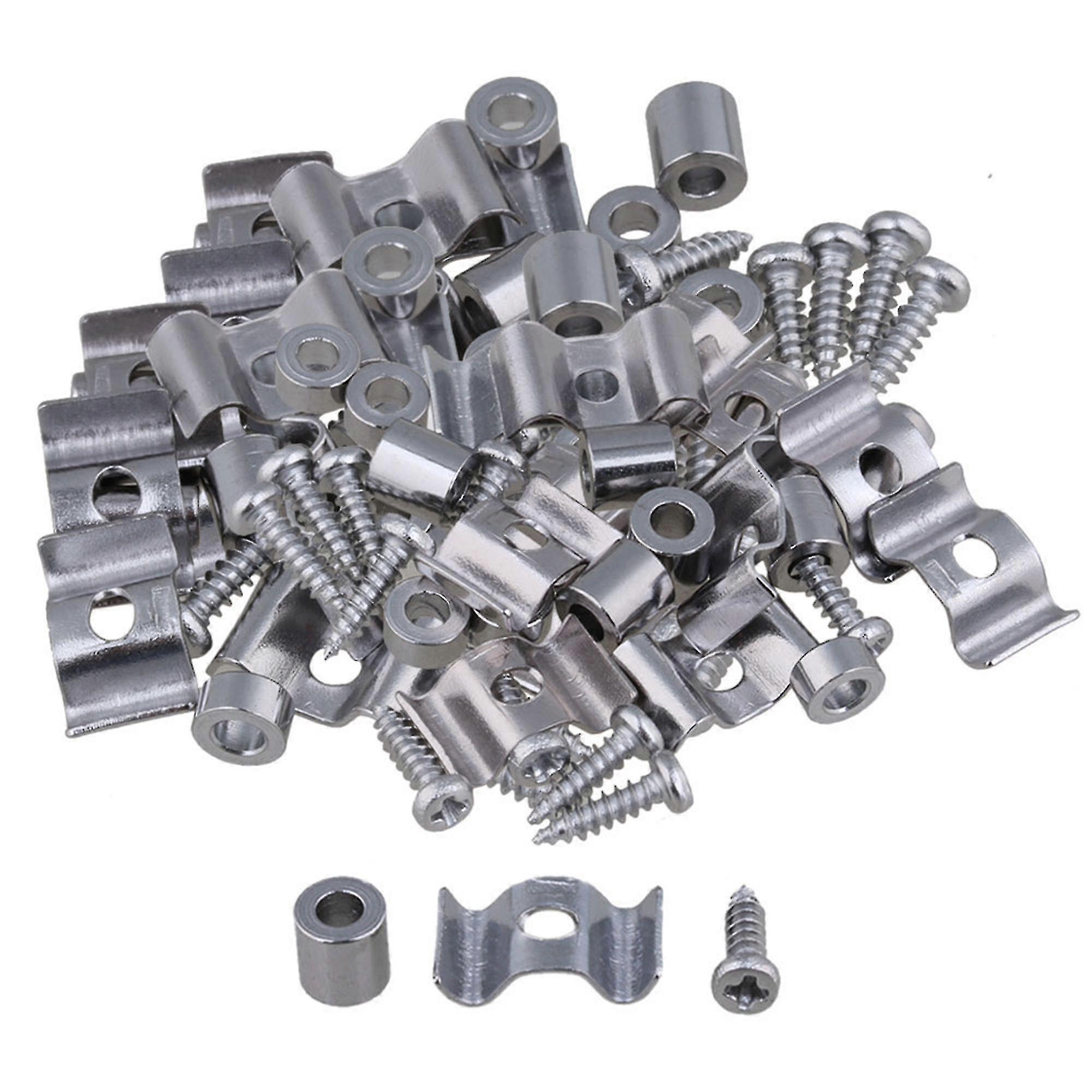 100pieces Zinc Alloy Guitar String Tree Guide Retainer Sp Screws