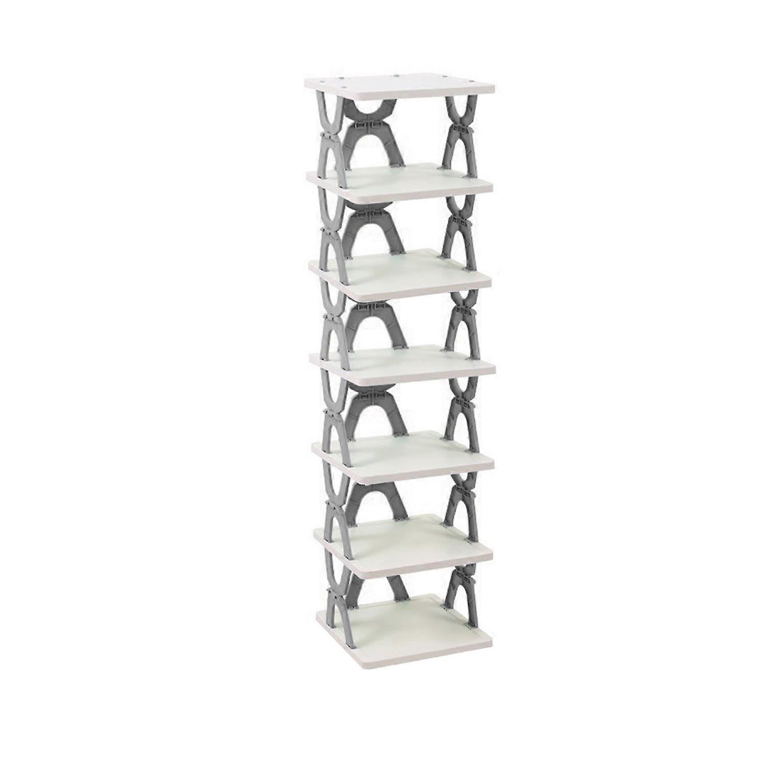 Shoe Rack Organizer with Dust-Proof Compartments Foldable Design Large Capacity Portable Folding