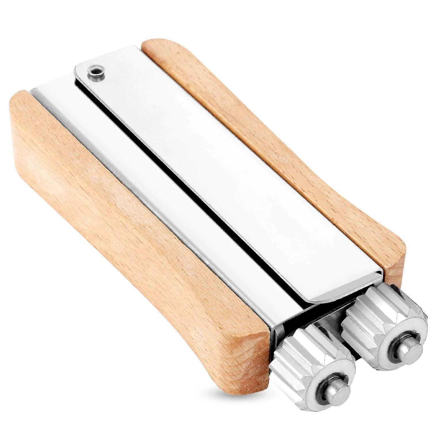 Stainless Steel Crimping Tool Beehive Tool Tight Wire Crimper Beekeeping Bee Frame Tensioner Beekeeping Crimper Pliers with Wooden Handle for Bee Fram