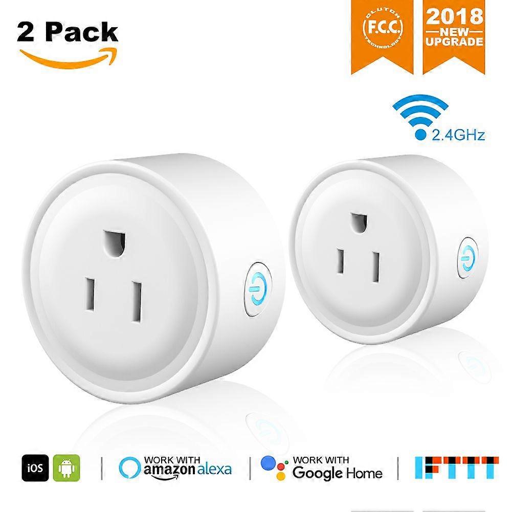 WiFi Smart Plug, Mini Outlet Socket APP Wireless Control, Compatible with Alexa, Google Home an