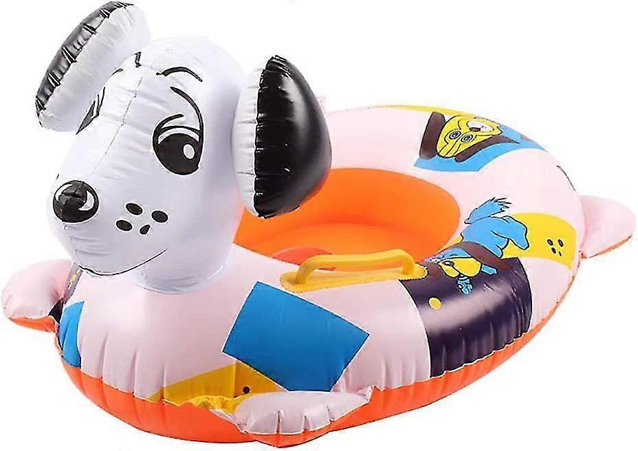 Ifeng Dog Swim Ring Inflatable Swimming Ring Pool Floating Toy(random Color)