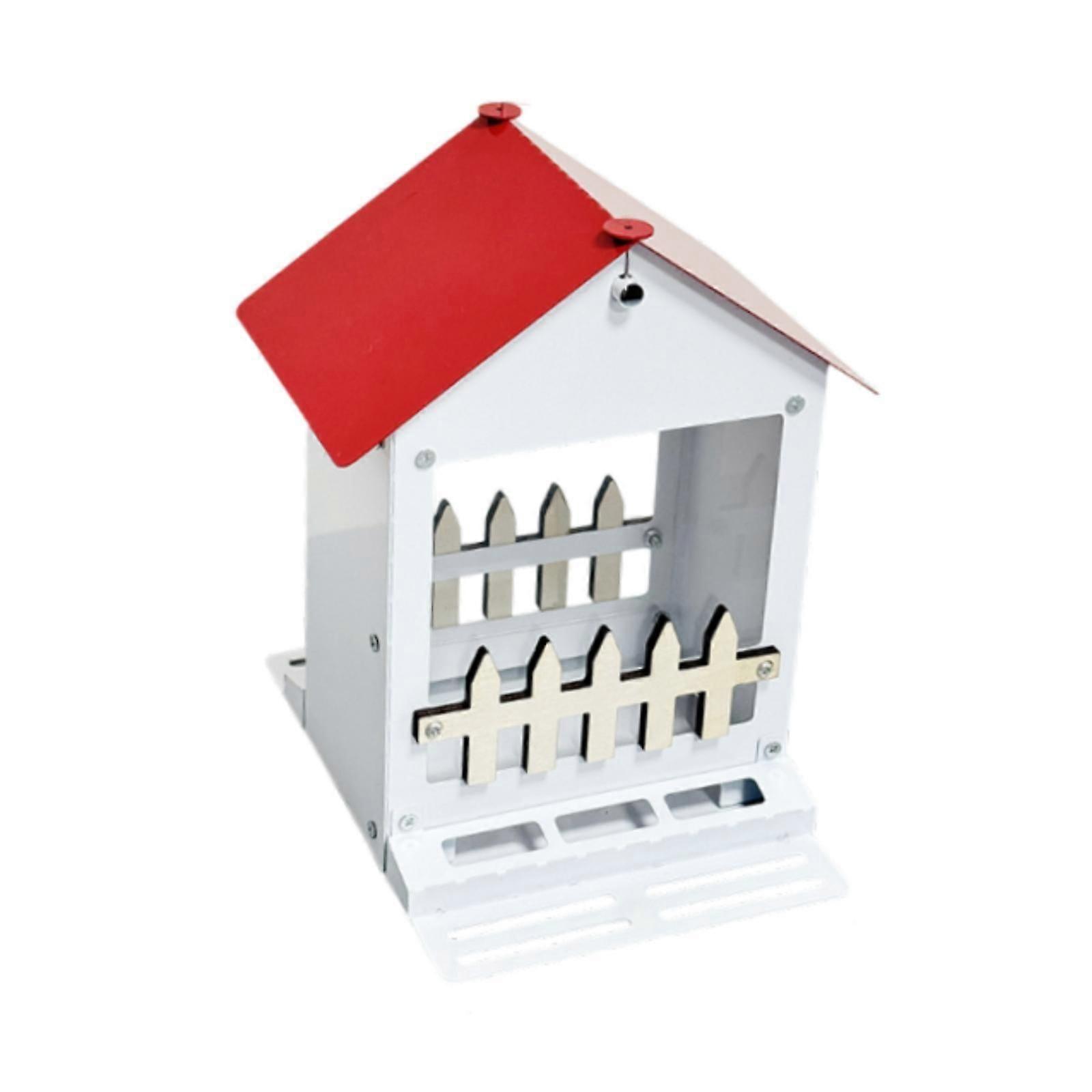 屋根付きバードフィーダー自動ハチドリフィーダー(庭用) オーナメントの外側