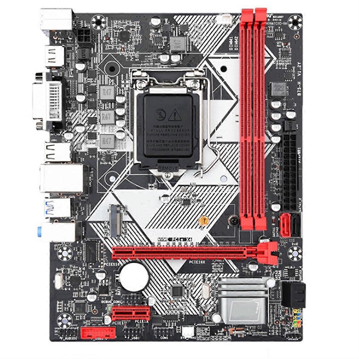 B75-H Desktop Computer Motherboard LGA1155 USB3.0 Support Up to 16GB DDR3 RAM Slots PCl-E3.016X Gigabit LAN Card