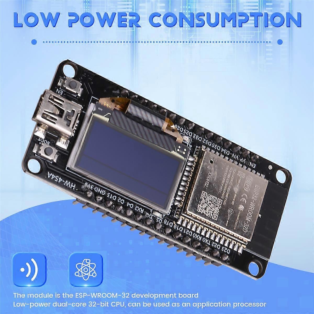 ESP32 ESP-WROOM-32 WIFI Development Board Module CH340 with 0.96 OLED ...