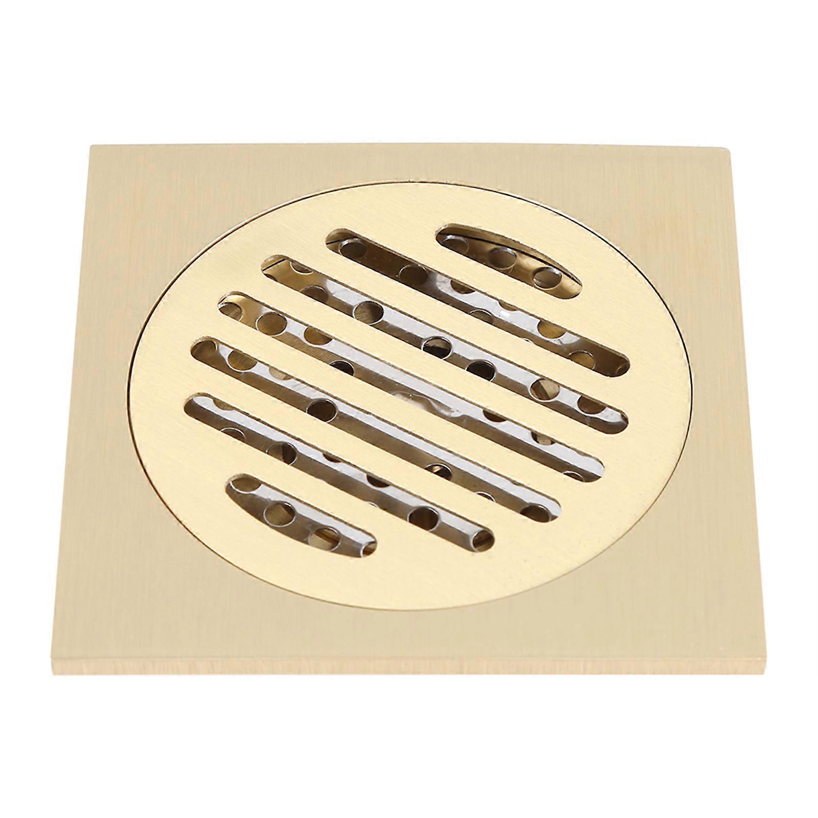 Siphon de sol carré pour salle de bain, grille de vidange de douche, crépine en laiton, fixation pour la maison