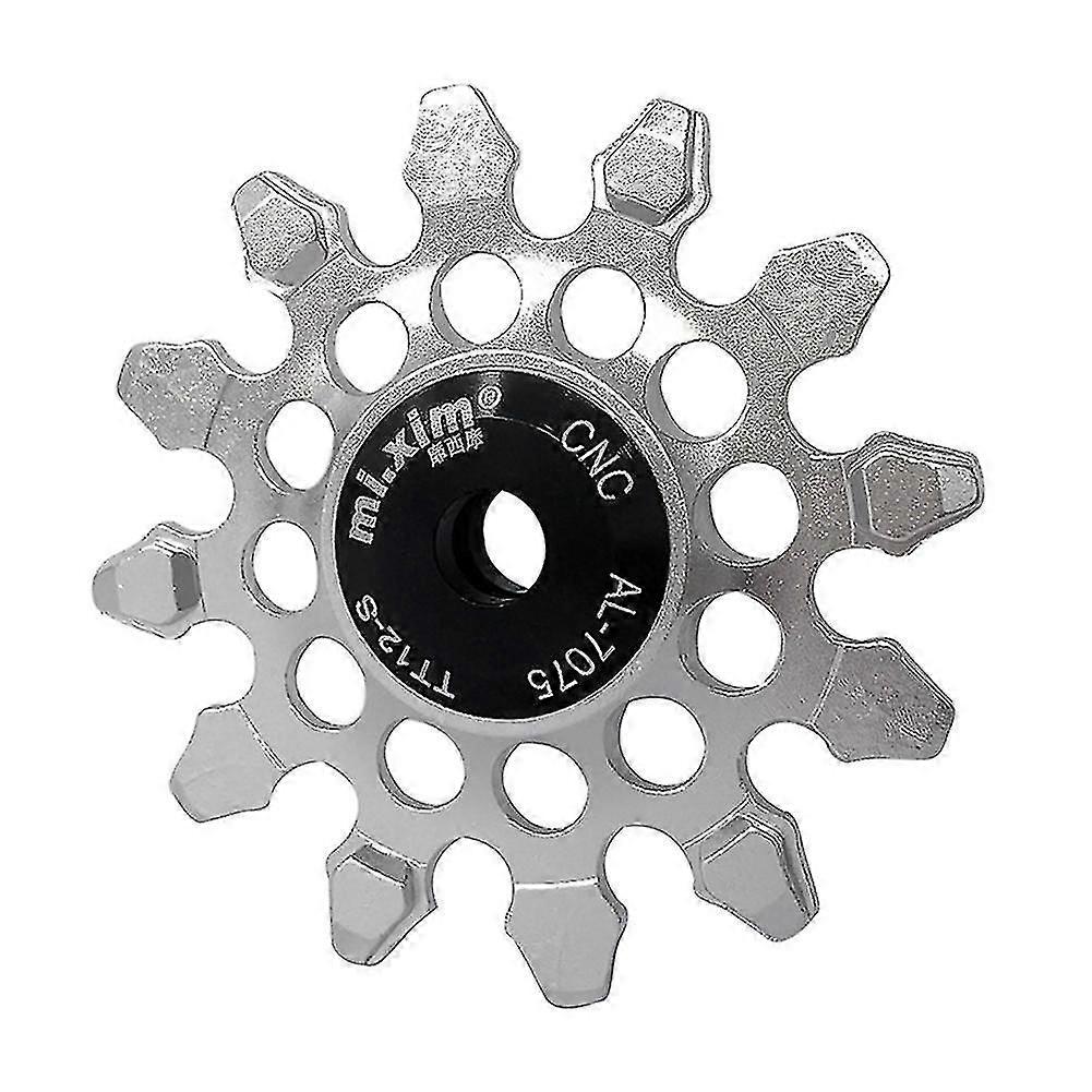 Mi.xim 12t Mtb Bicycle Rear DerailleurWheel,silver