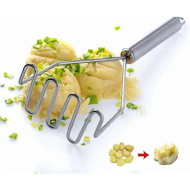 Le pilon est en acier inoxydable. Le processus de broyage ondulé donne aux aliments un meilleur goût que vous ne le souhaitez. Le pilon à pommes de terre est une bonne aide f