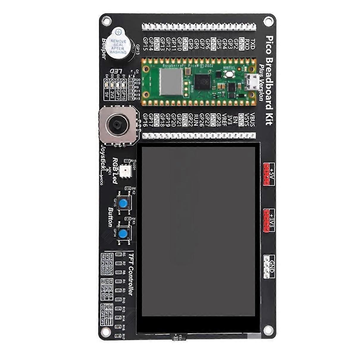 For / W/2 Breadboard Kit with 3.5 Inch Touch Screen DIY Project Breakout Board with PicoW
