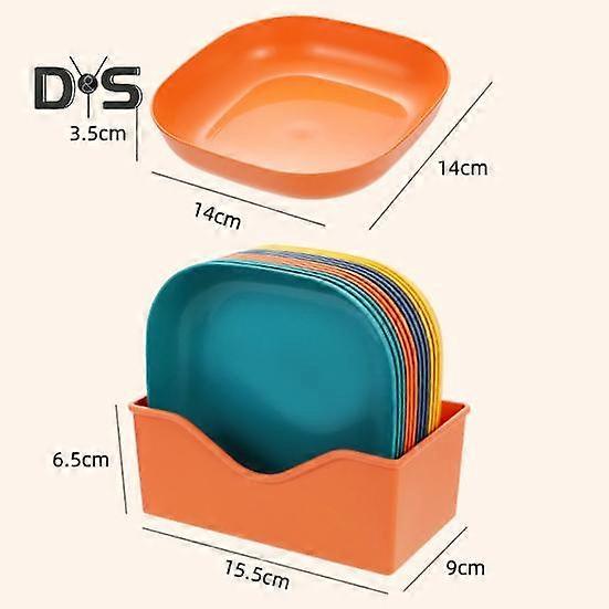 12Pcs Smooth Appetizer Dish Food Grade Plastic Strong Table Spit Bone Snake Plate Tray