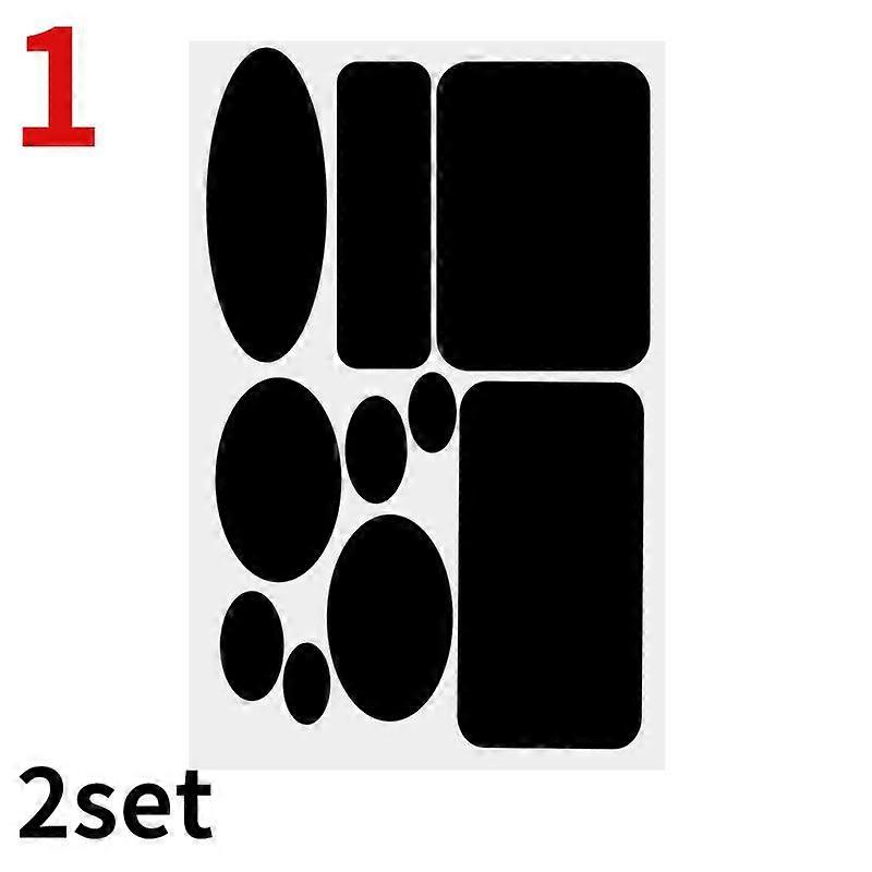 2 Conjuntos de Patches Autoadesivos Pretos para Reparo de Roupas