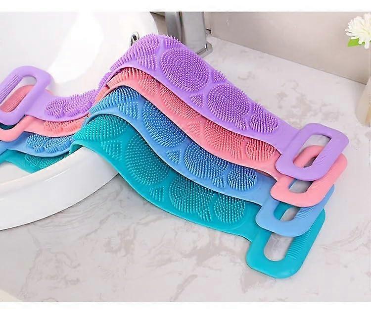 Exfoliating back bath brush