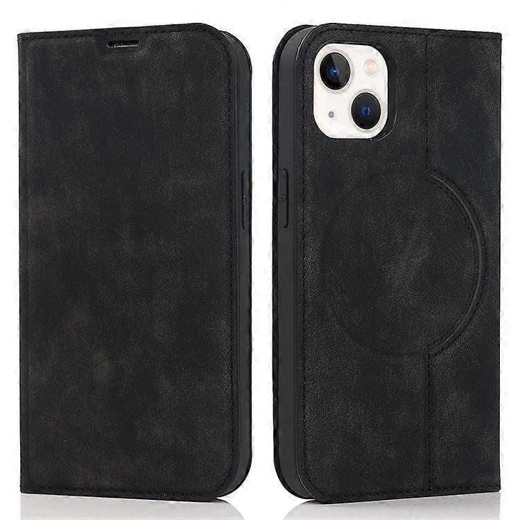 Compatible pour iPhone 15 Coque en cuir Porte-carte Housse de protection de téléphone Compatible avec MagSafe