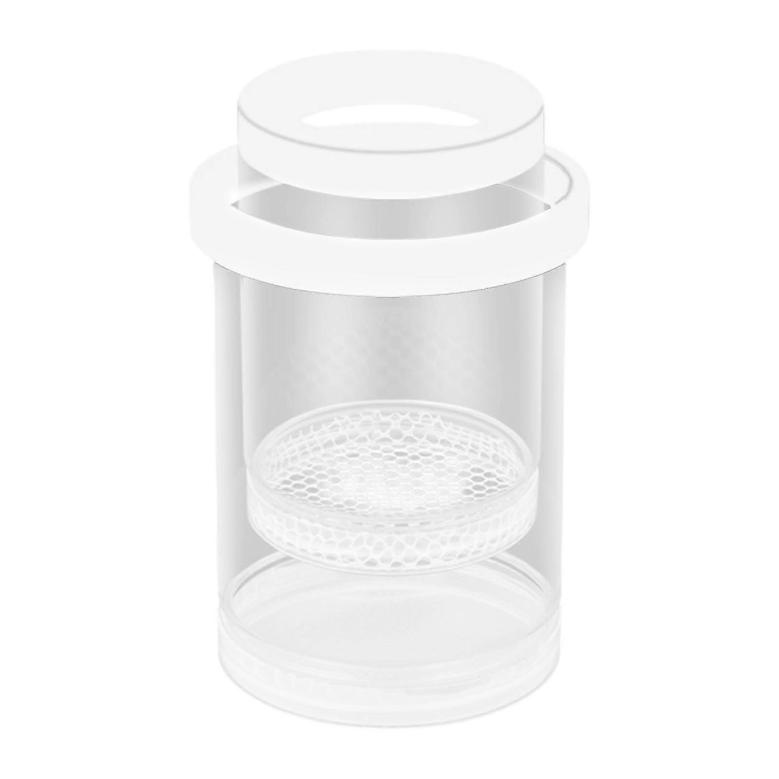 Floating Fish Isolation Box Round Aquarium Hatchery Accessory for Guppy Fish white