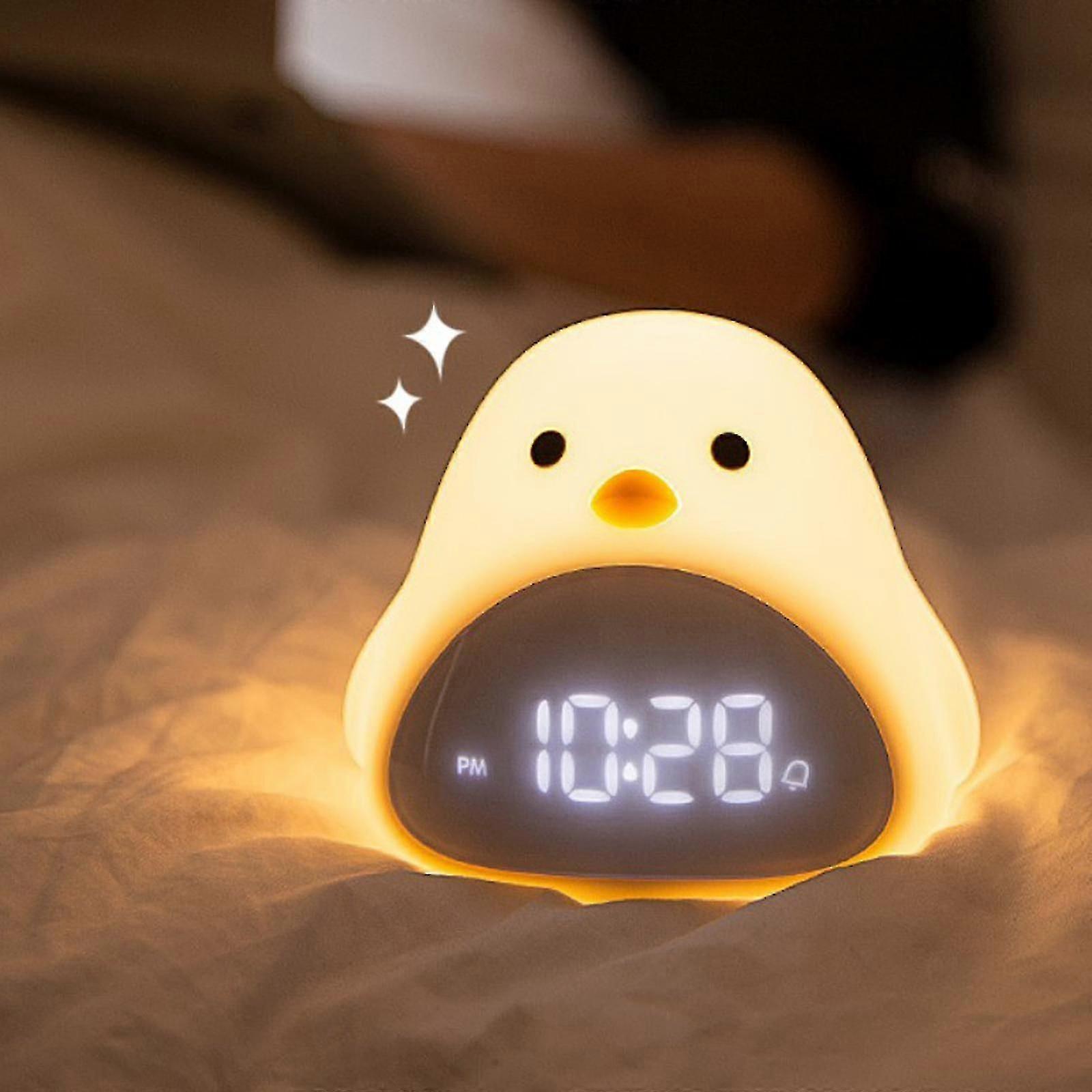 Cute Birds Digital Alarm Clock, Usb Wake Up Clock, Tap/buttoncontrol Clock For Kids Children's Sleep Trainer