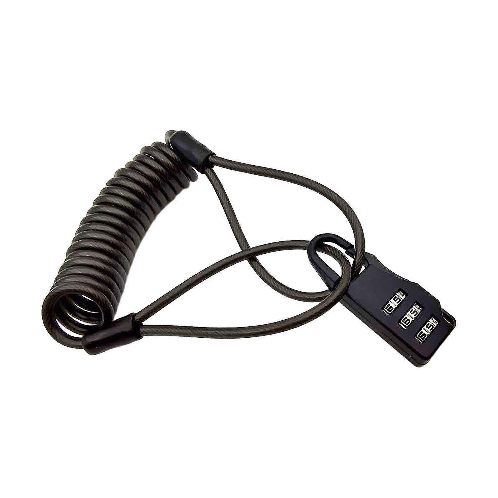 Combination Lock with Cable Security Cable Portable Steel Cable 3 Digit