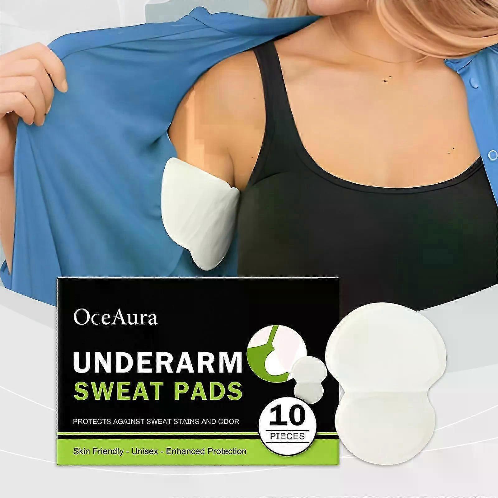 10 Packs Armpit Sweat Pads, Underarm Sweat Pads for Women and Men, Disposable Underarm Pads for Sweating Women, Underarm Sweat Shields