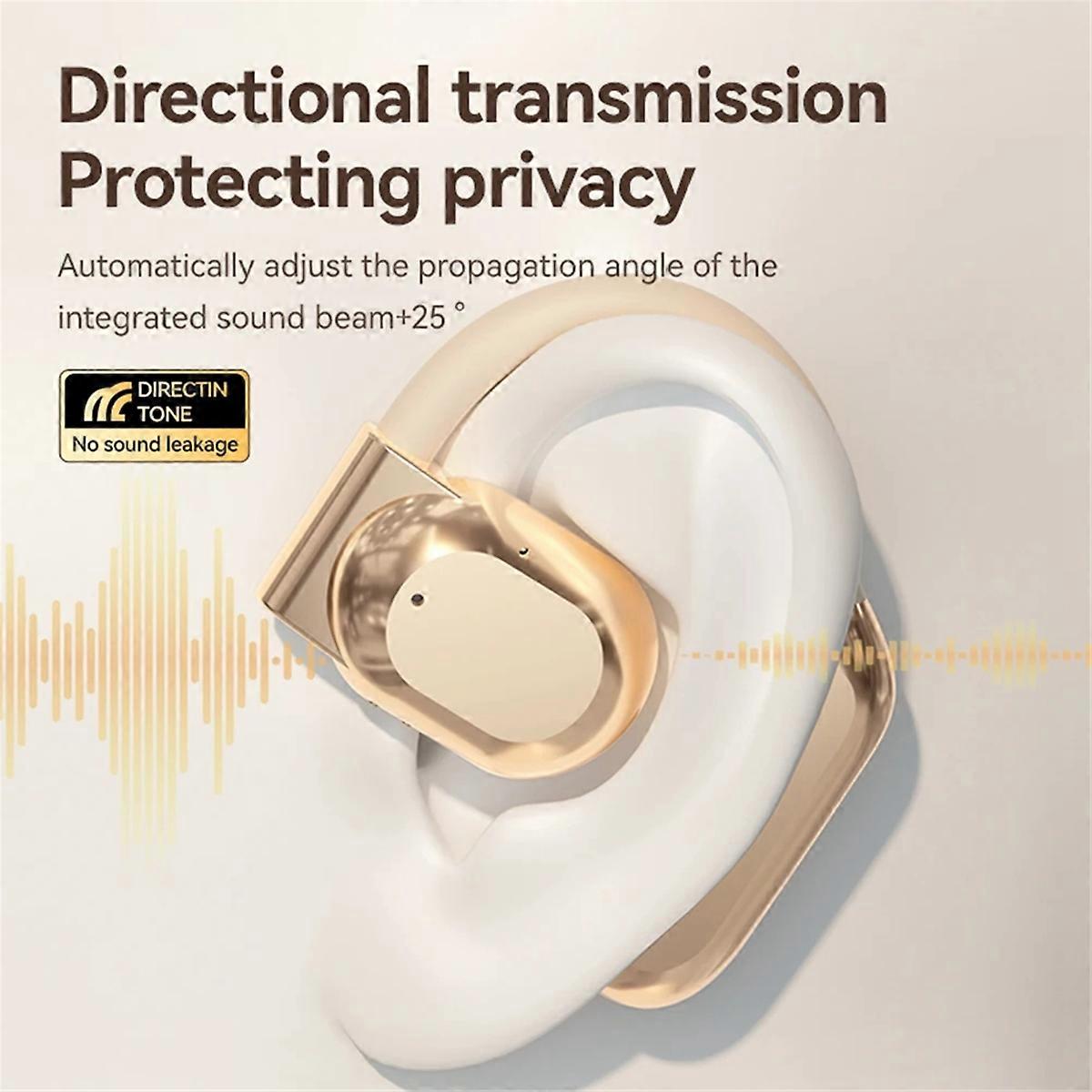 New M62 AI Translator Earbuds Bluetooth Real Time Translators Headphones Two-Way Instant Voice Translator Ear Hook B