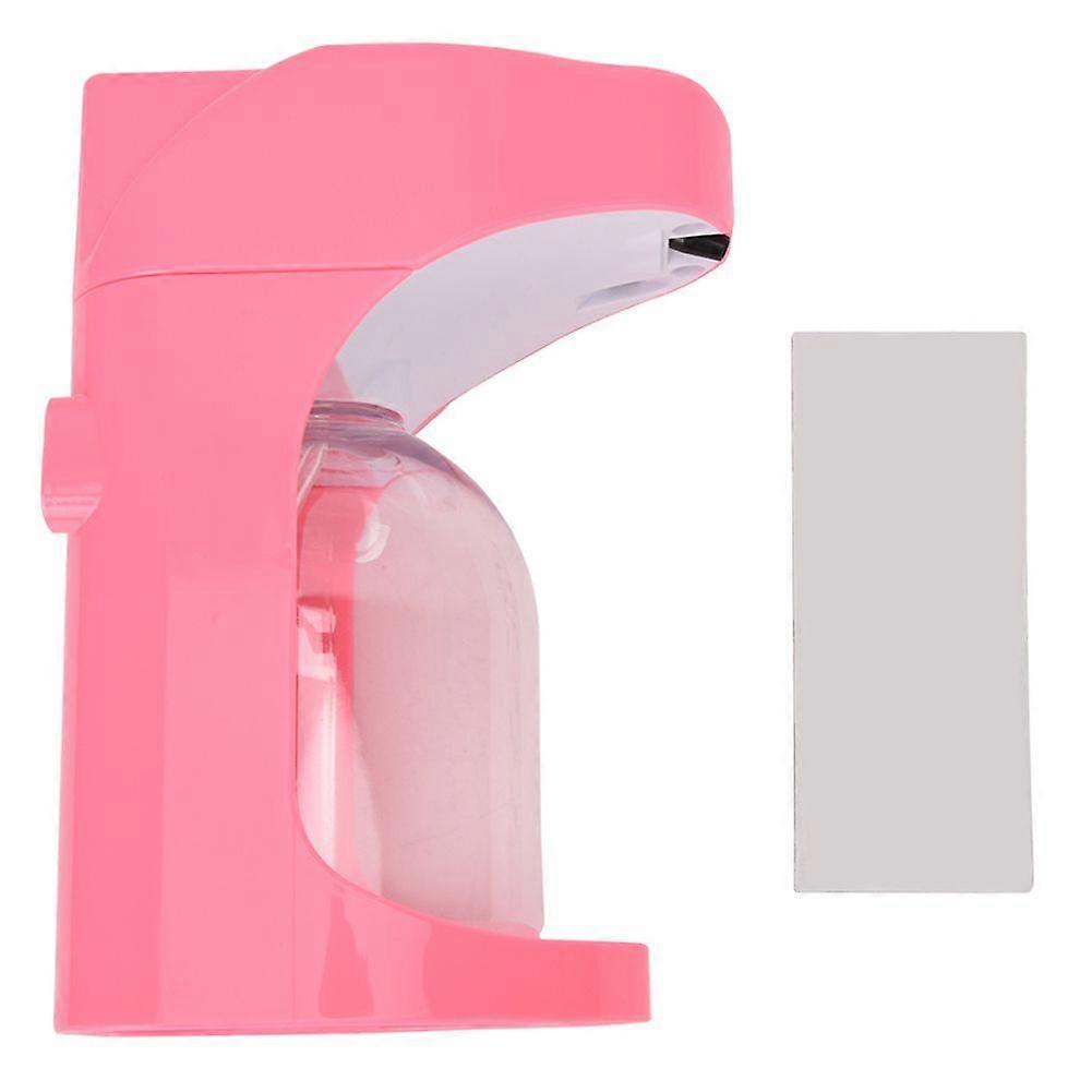 500ml Touchless Automatic Sensor Foam Soap Lotion Dispenser Waterproof Kitchen Bathroom (Pink)