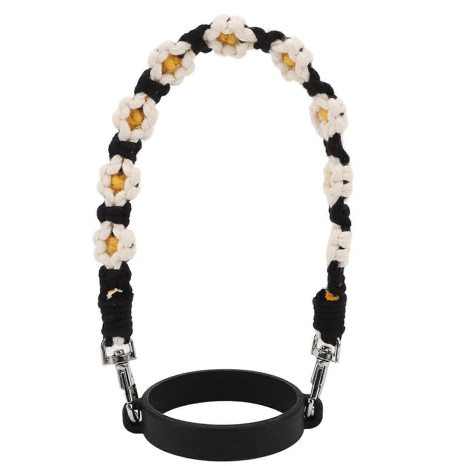 Cute Flower Silicone Handle Strap for Water Bottles